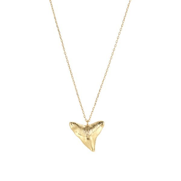 (2. Sorting) Fiji Shark Necklace Gold - Vandaya