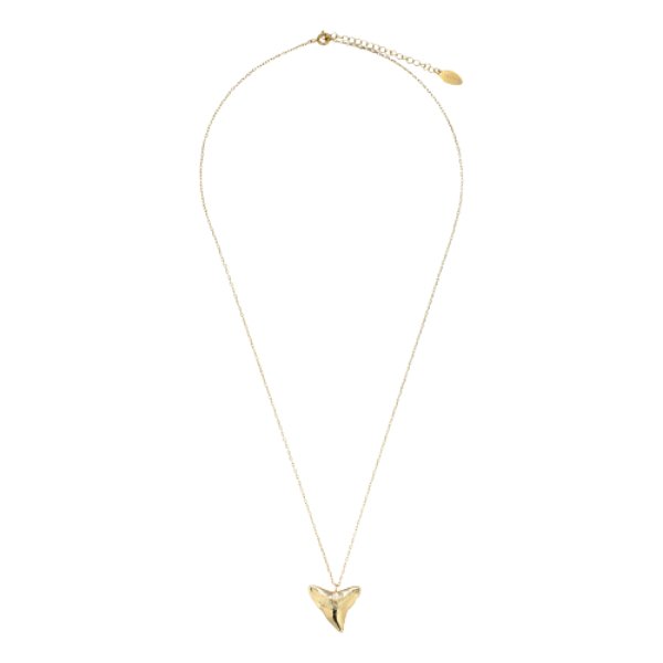 (2. Sorting) Fiji Shark Necklace Gold - Vandaya