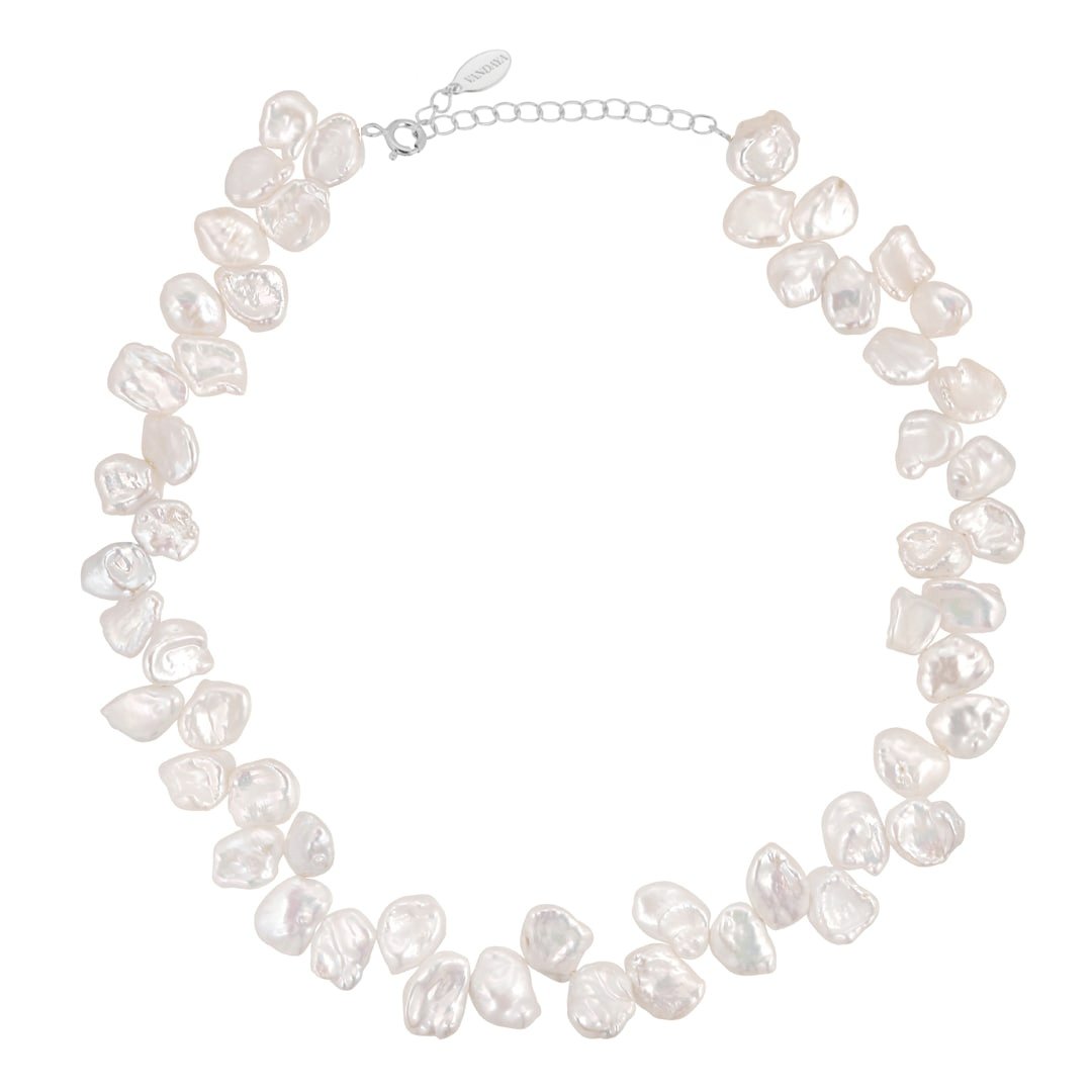 Tahiti Pearl Necklace Silver - Vandaya